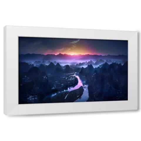 The Earth Awakening White Modern Wood Framed Art Print by M. Garcia, Jesus