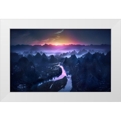 The Earth Awakening White Modern Wood Framed Art Print by M. Garcia, Jesus