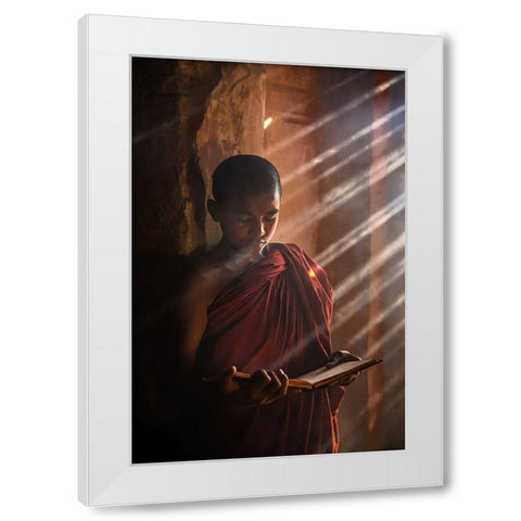 Novice White Modern Wood Framed Art Print by Eichelberg, Amnon