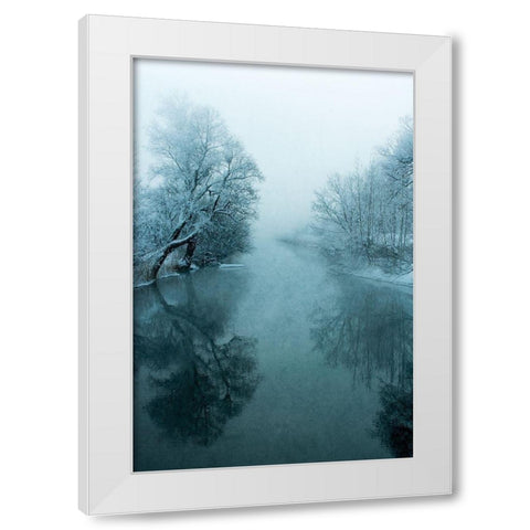 Pure Ii White Modern Wood Framed Art Print by Kreiten, Mike