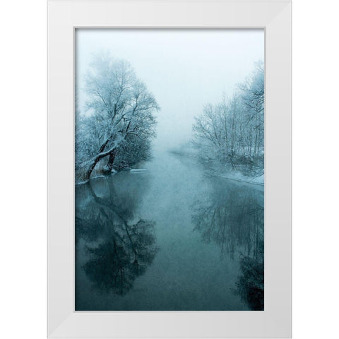 Pure Ii White Modern Wood Framed Art Print by Kreiten, Mike
