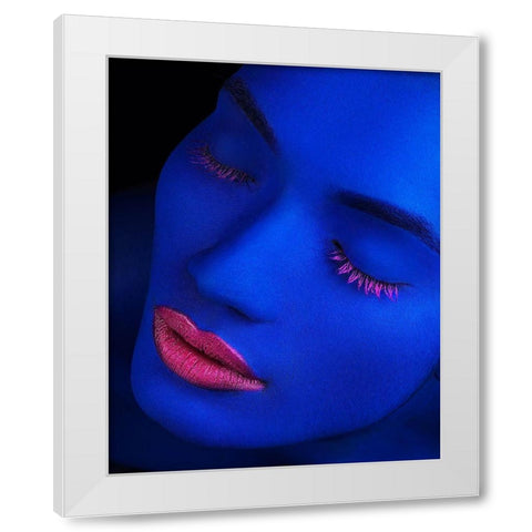 Still Got The Blues White Modern Wood Framed Art Print by Mahfuz, James