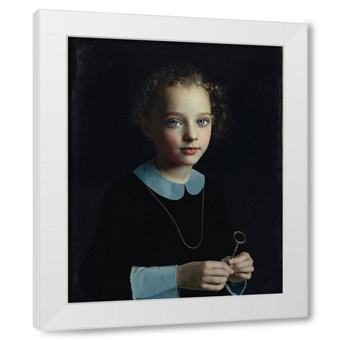 Secret Room White Modern Wood Framed Art Print by Melik-Nubarova, Svetlana