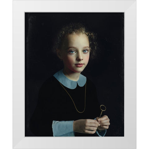 Secret Room White Modern Wood Framed Art Print by Melik-Nubarova, Svetlana