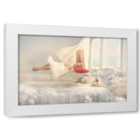 Dreams White Modern Wood Framed Art Print by Loza, Evgeny