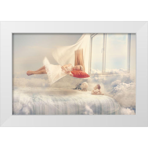 Dreams White Modern Wood Framed Art Print by Loza, Evgeny