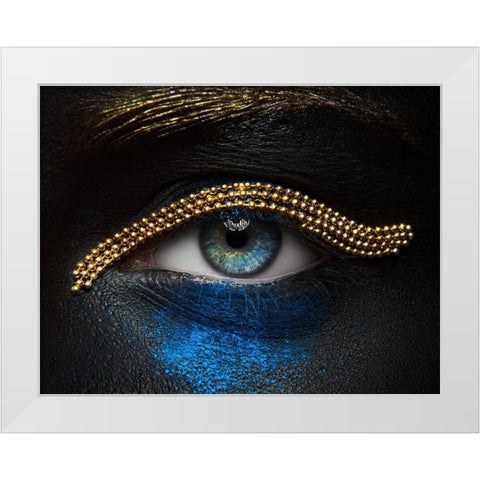Macro Beauty White Modern Wood Framed Art Print by Malikov, Alex
