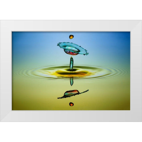 Ufw (Unidentified Flying Water) White Modern Wood Framed Art Print by Berkati, Muhammad