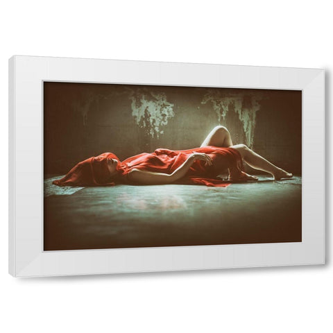 Sensual White Modern Wood Framed Art Print by Kiyota, Daisuke