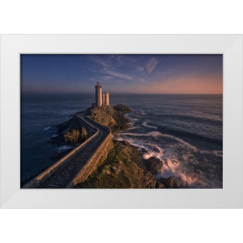 Le Petit-Minou White Modern Wood Framed Art Print by Baglietto, Oskar