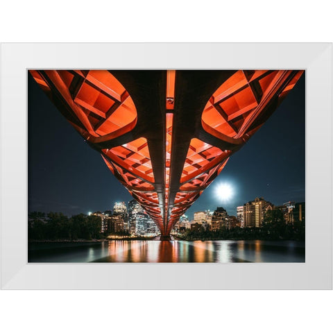 The Main Artery White Modern Wood Framed Art Print by Jiang, Kevin