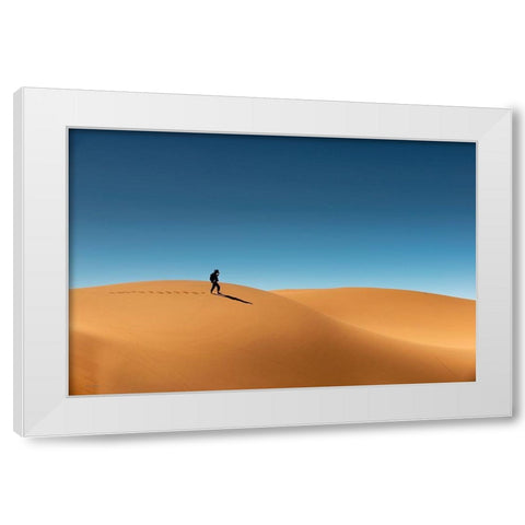 My Way Up To Morrocco White Modern Wood Framed Art Print by Buliga, Gina