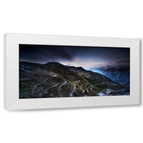 Passo Di Stelvio White Modern Wood Framed Art Print by Kohnke, Sven