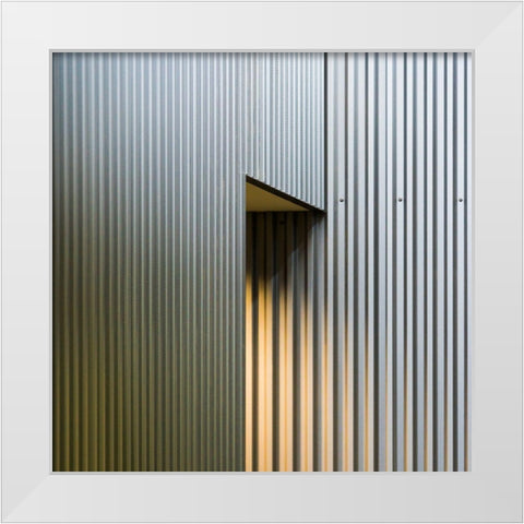 Light Drop White Modern Wood Framed Art Print by Van Son, Greetje