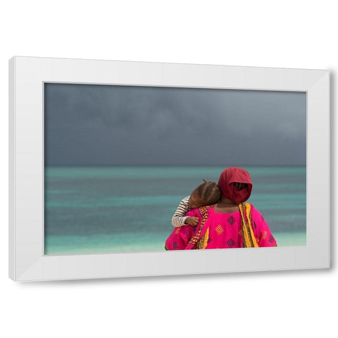 The Quiet Before The Storm White Modern Wood Framed Art Print by Pozzi, Marco