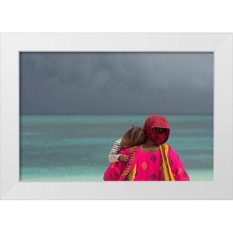 The Quiet Before The Storm White Modern Wood Framed Art Print by Pozzi, Marco