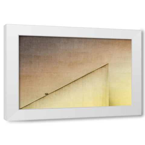 Lamp Light White Modern Wood Framed Art Print by Endermann, Rolf