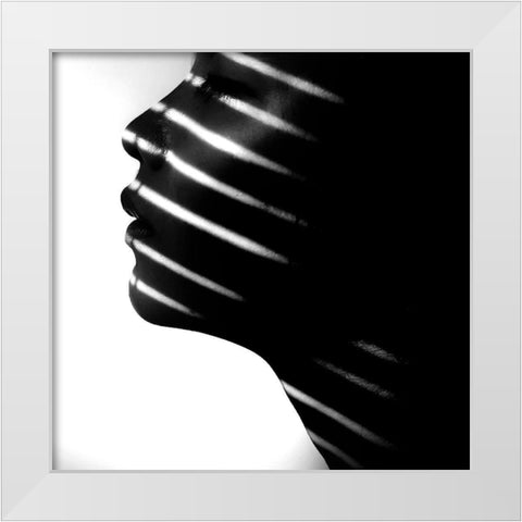 Put White Modern Wood Framed Art Print by Wahyu Adi, Bonifasius