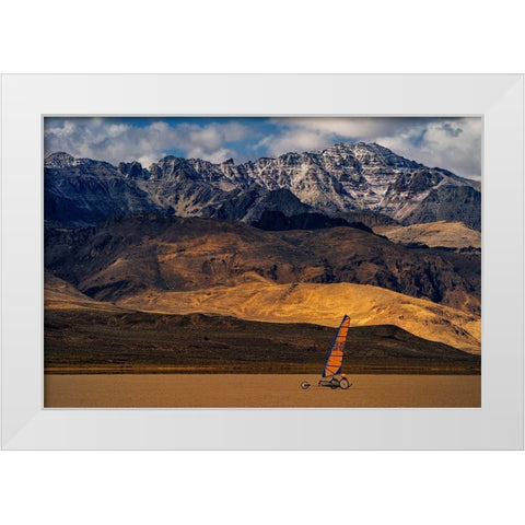 Wind Runner White Modern Wood Framed Art Print by Jacobs, Lydia