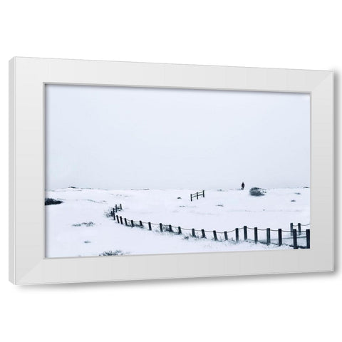 Photographer In Colorado White Modern Wood Framed Art Print by Yang, Shawn