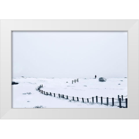 Photographer In Colorado White Modern Wood Framed Art Print by Yang, Shawn
