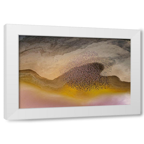 Crossing Natron Lake White Modern Wood Framed Art Print by Chang, Phillip