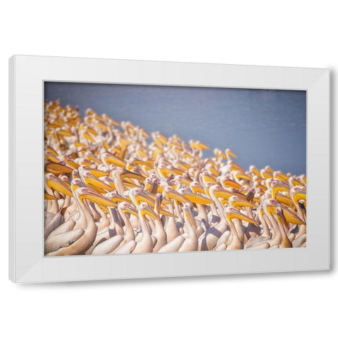 Untitled White Modern Wood Framed Art Print by Or, Keren