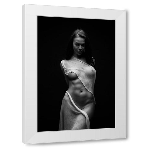 Black Milk White Modern Wood Framed Art Print by Belovodchenko, Anton