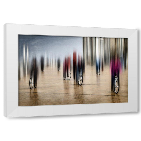Lifecycles White Modern Wood Framed Art Print by Flour, Bruno