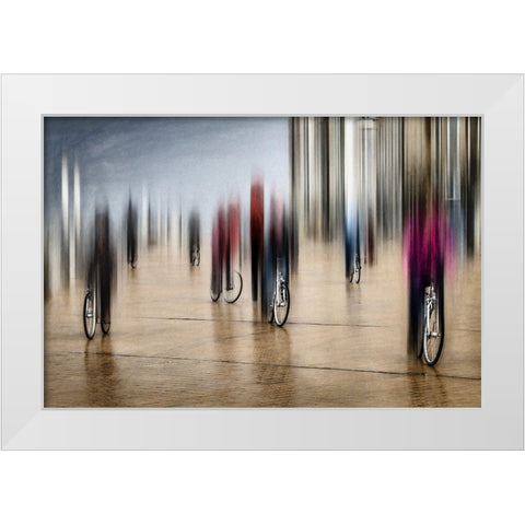 Lifecycles White Modern Wood Framed Art Print by Flour, Bruno