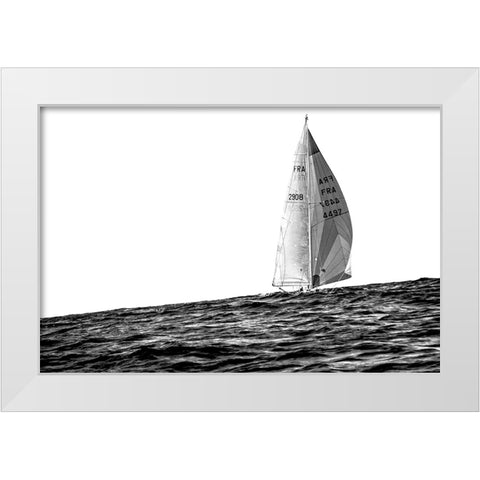 Heeling White Modern Wood Framed Art Print by Delvoye, Simon