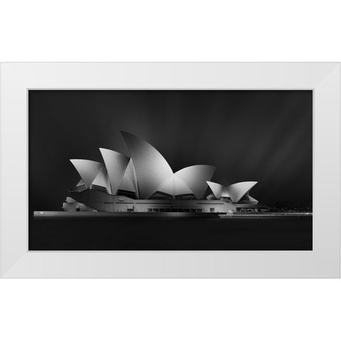 Dark Opera White Modern Wood Framed Art Print by Parejo, Jose