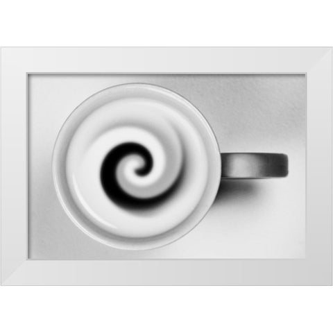 Jing And Jang, Remember The Gray Shades White Modern Wood Framed Art Print by Londal, Leif