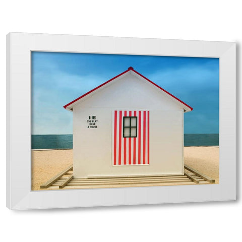 The Play Have A House White Modern Wood Framed Art Print by Ohlendorf, Anette