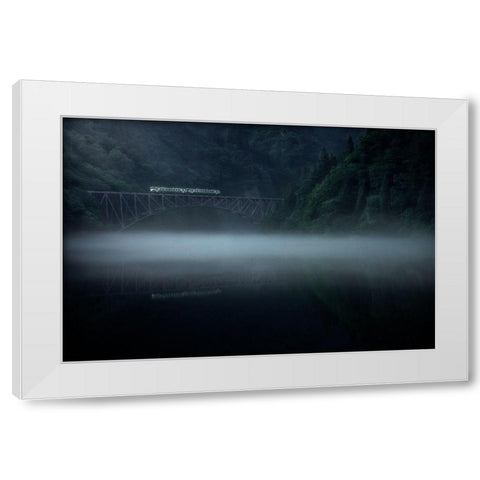 Morning Fog White Modern Wood Framed Art Print by Watanabe, Takeru