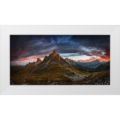 Passo.... White Modern Wood Framed Art Print by Browko, Krzysztof