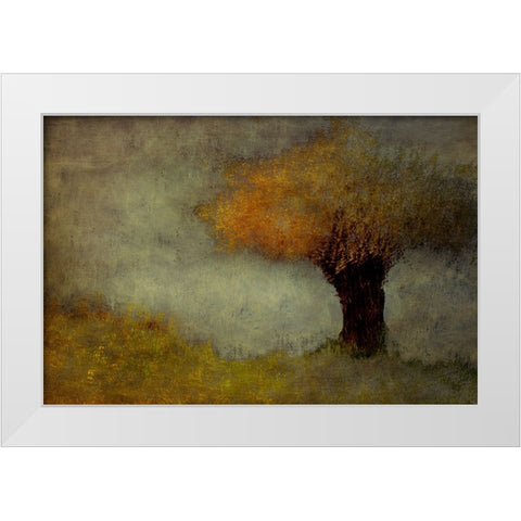 Willow White Modern Wood Framed Art Print by Talen, Nel