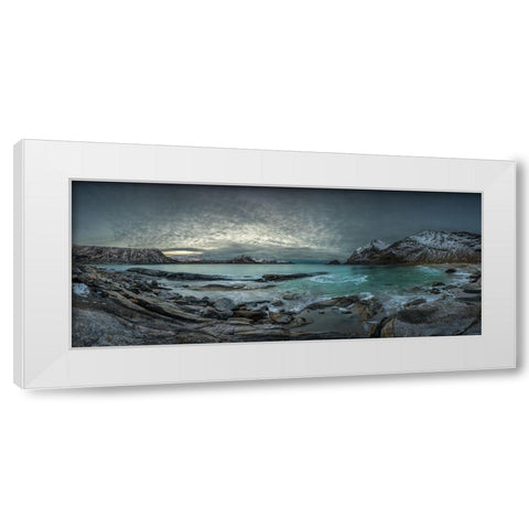 Vikings Homeland White Modern Wood Framed Art Print by Rosenfeld, Haim