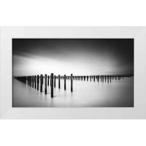 Formation  - Study White Modern Wood Framed Art Print by Staelens, Christophe