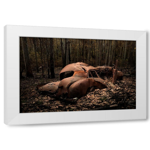 Requiem For A Lost Marque White Modern Wood Framed Art Print by Keogh, Francis