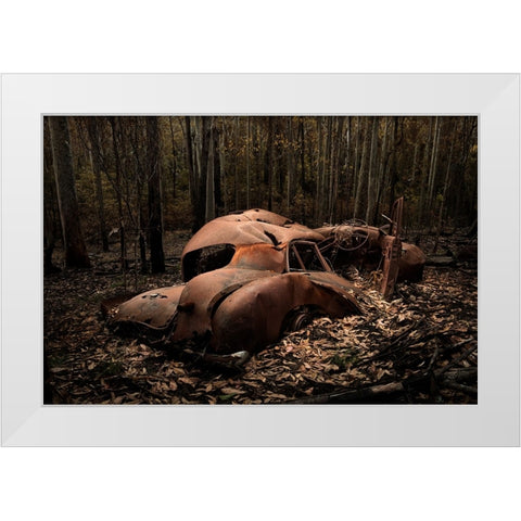 Requiem For A Lost Marque White Modern Wood Framed Art Print by Keogh, Francis