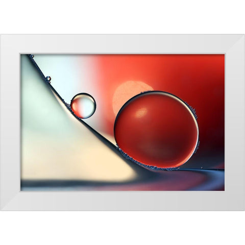 Down And Around White Modern Wood Framed Art Print by Westum, Heidi