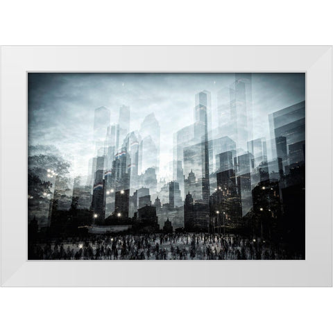 Untitled White Modern Wood Framed Art Print by Lacz, Krisztina