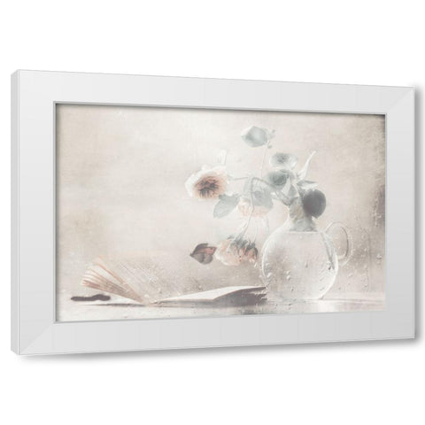 Cycle Of Life White Modern Wood Framed Art Print by Devos, Delphine