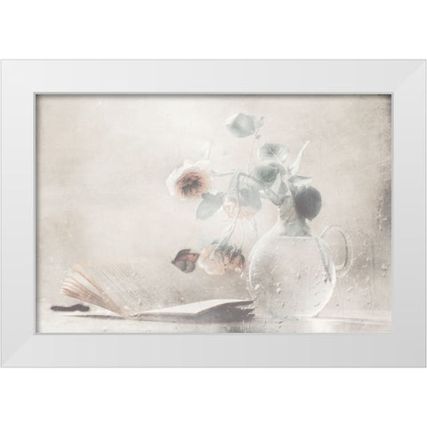 Cycle Of Life White Modern Wood Framed Art Print by Devos, Delphine