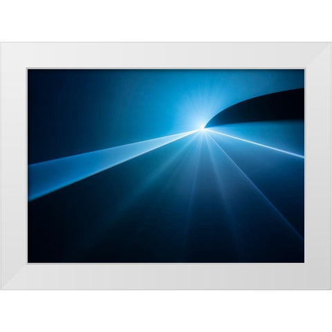 To The Point White Modern Wood Framed Art Print by Van Son, Greetje
