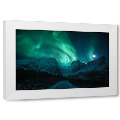 The Green Poison White Modern Wood Framed Art Print by Martin Castan, David