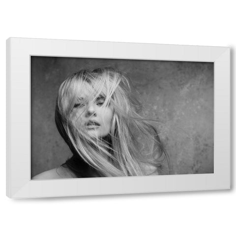 Windswept Series White Modern Wood Framed Art Print by Ashton-Jones, Howard