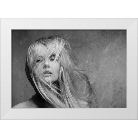 Windswept Series White Modern Wood Framed Art Print by Ashton-Jones, Howard