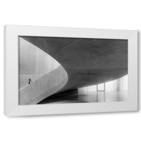Tate Modern White Modern Wood Framed Art Print by Schuster, Inge